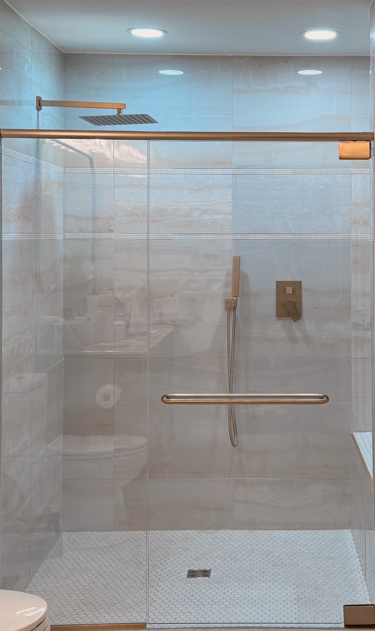 Glass Shower Enclosure 56"x74"