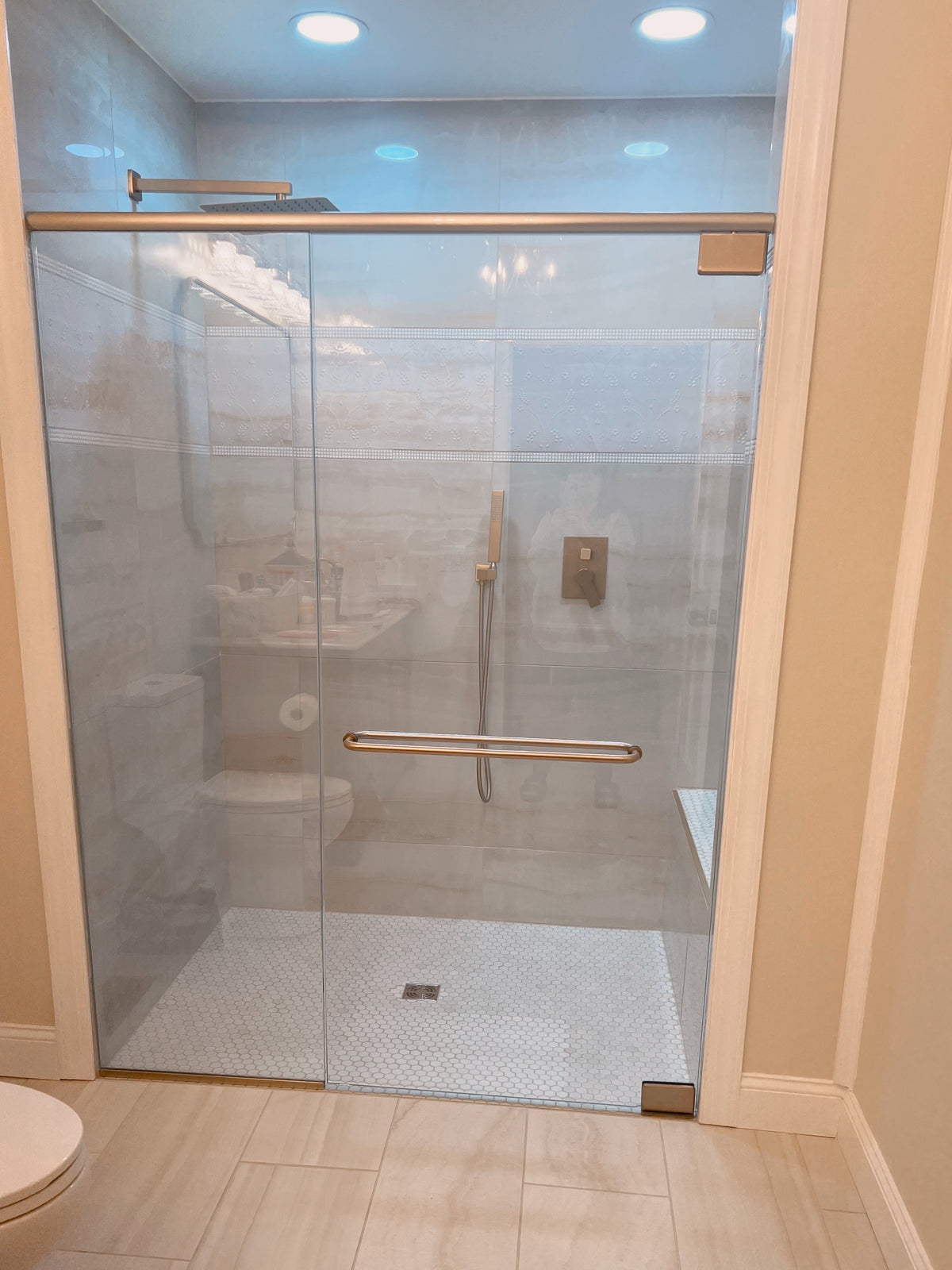 Glass Shower Enclosure 56"x74"