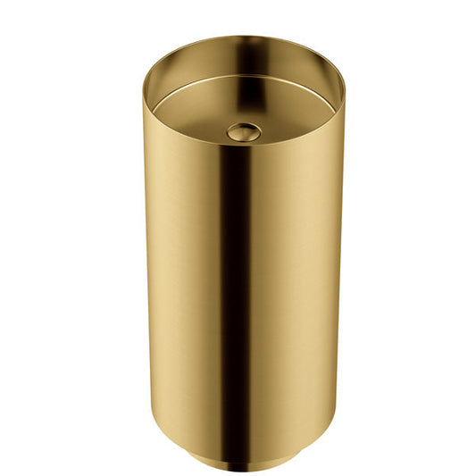 Gold Pedestal Vanity Sink 15"