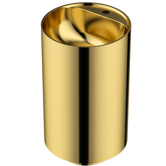Gold Pedestal Vanity Sink 16-1/2"