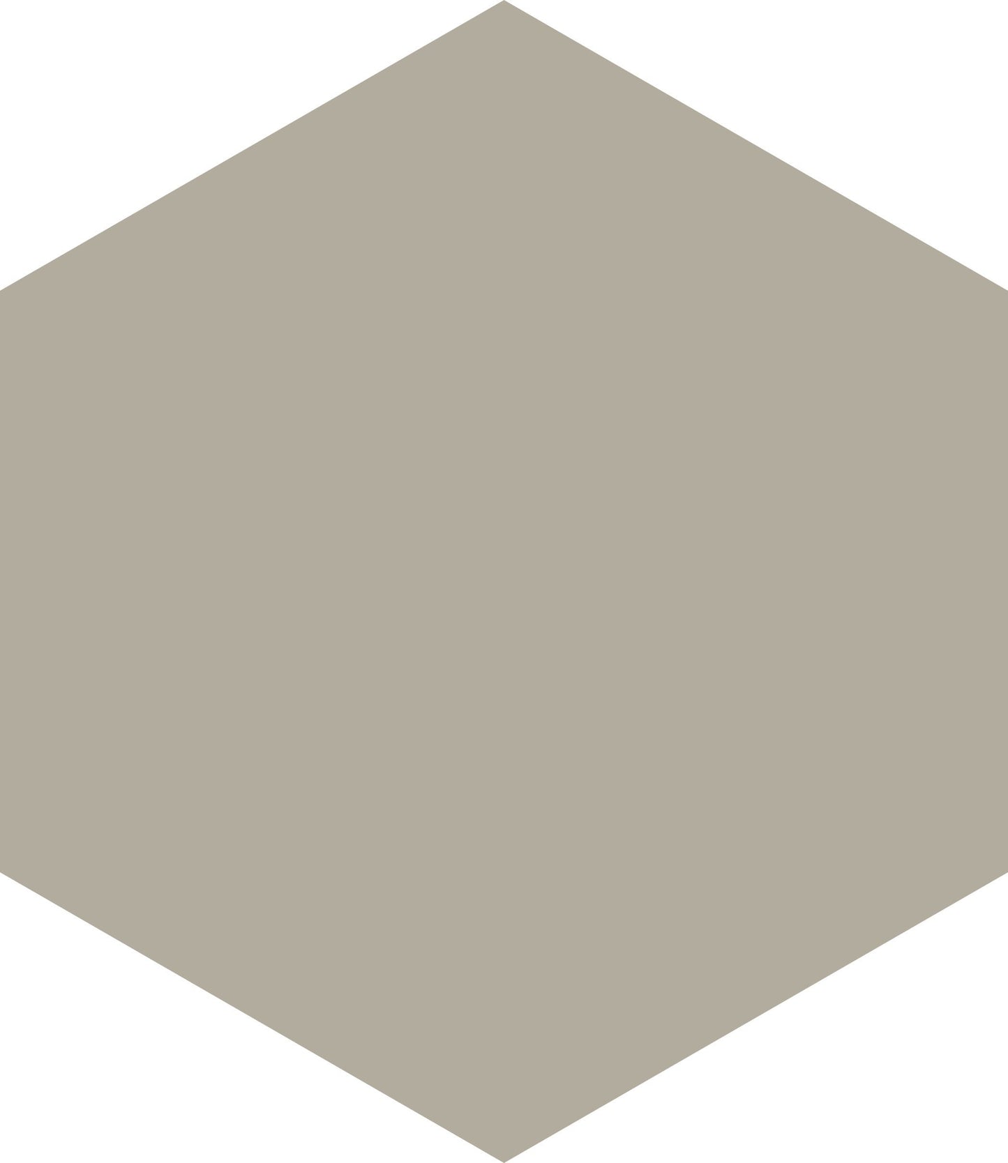 Grey Matte 7X8 Hexagon