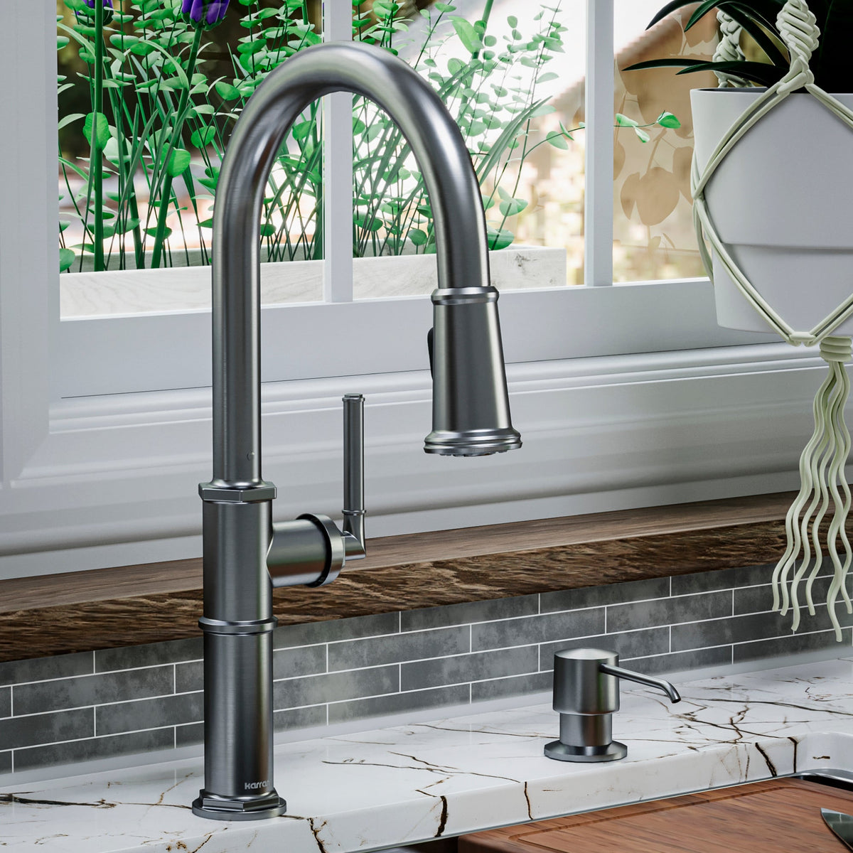 Gunmetal Grey Brampton Faucet 17-1/2"