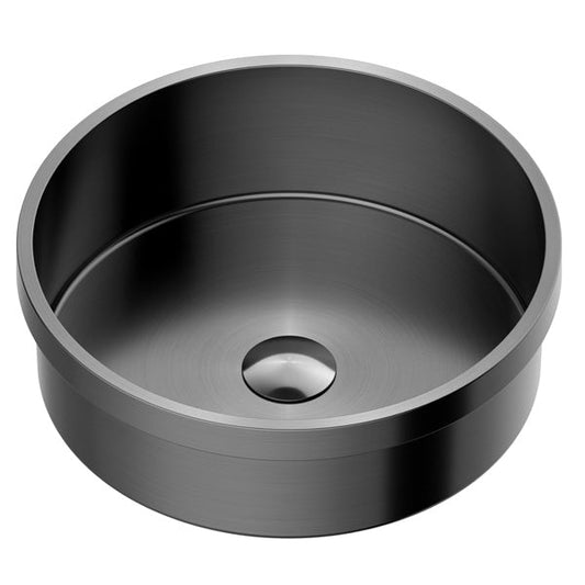 Gunmetal Grey Top Mount Vanity Sink 15"