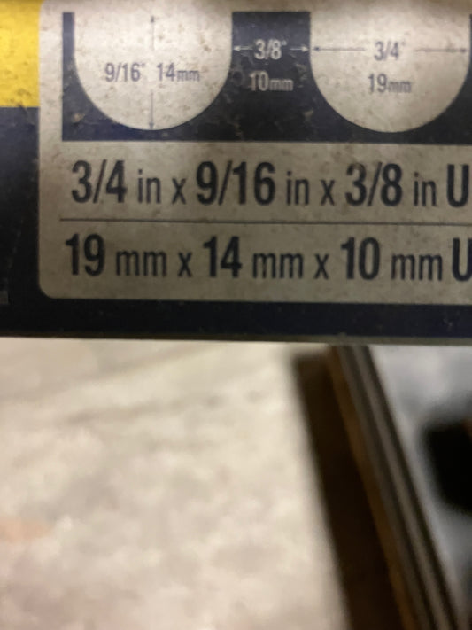 16” XL Notch trowel 3/4x9/16x3/8