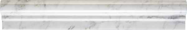 White Carrara Chair Rail 2x12