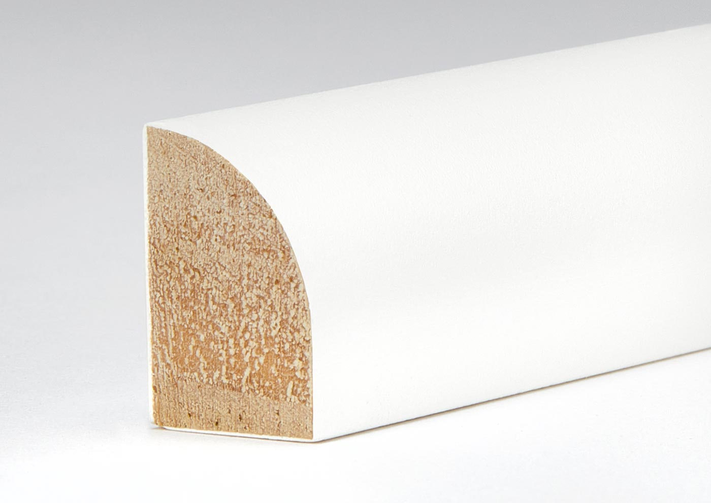 White Painted Shoe Moulding ¾" x 12' Semi Gloss