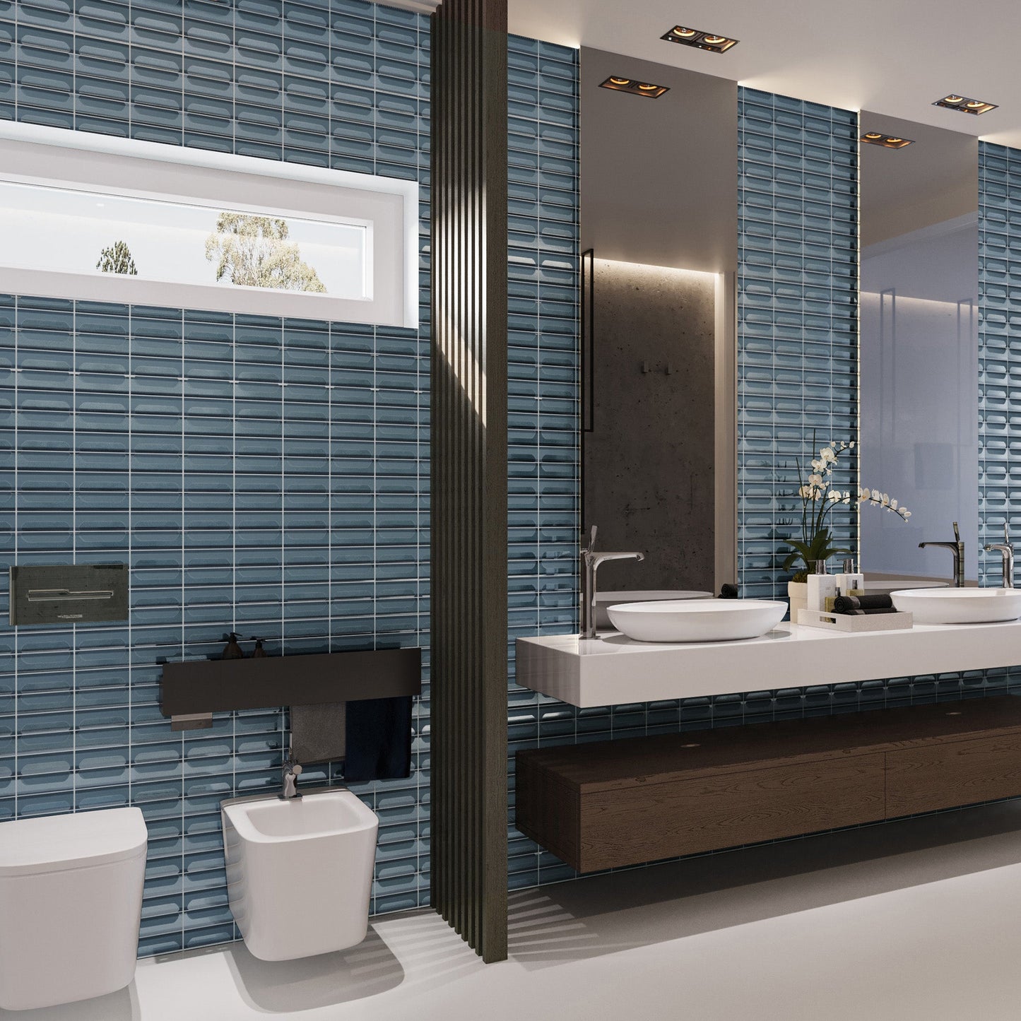 Jetson Moda Little Dipper 2X6 Glass Mosaic