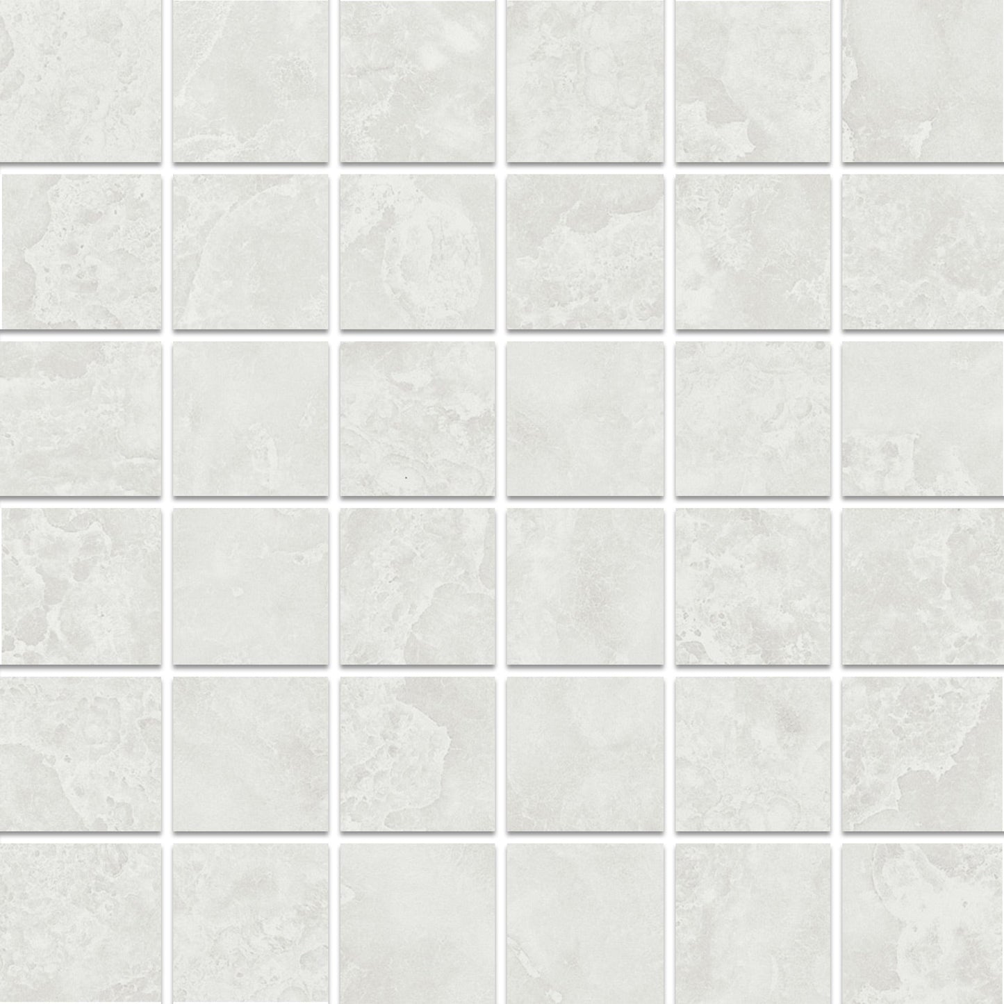 Granda II Agate White 2x2 Porcelain Mosaic