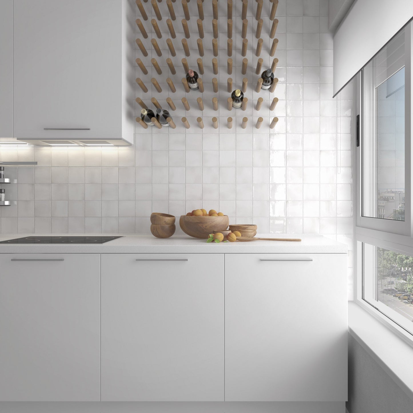 Manacor White 4x4 Ceramic Tile