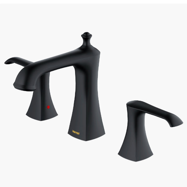Matte Black Woodburn Three Hole Faucet 6-1/4"