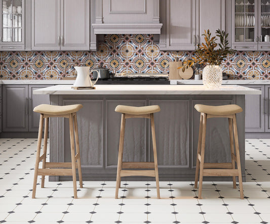 Nacar 8x8 Octogono, Antracita 2x2 Taco