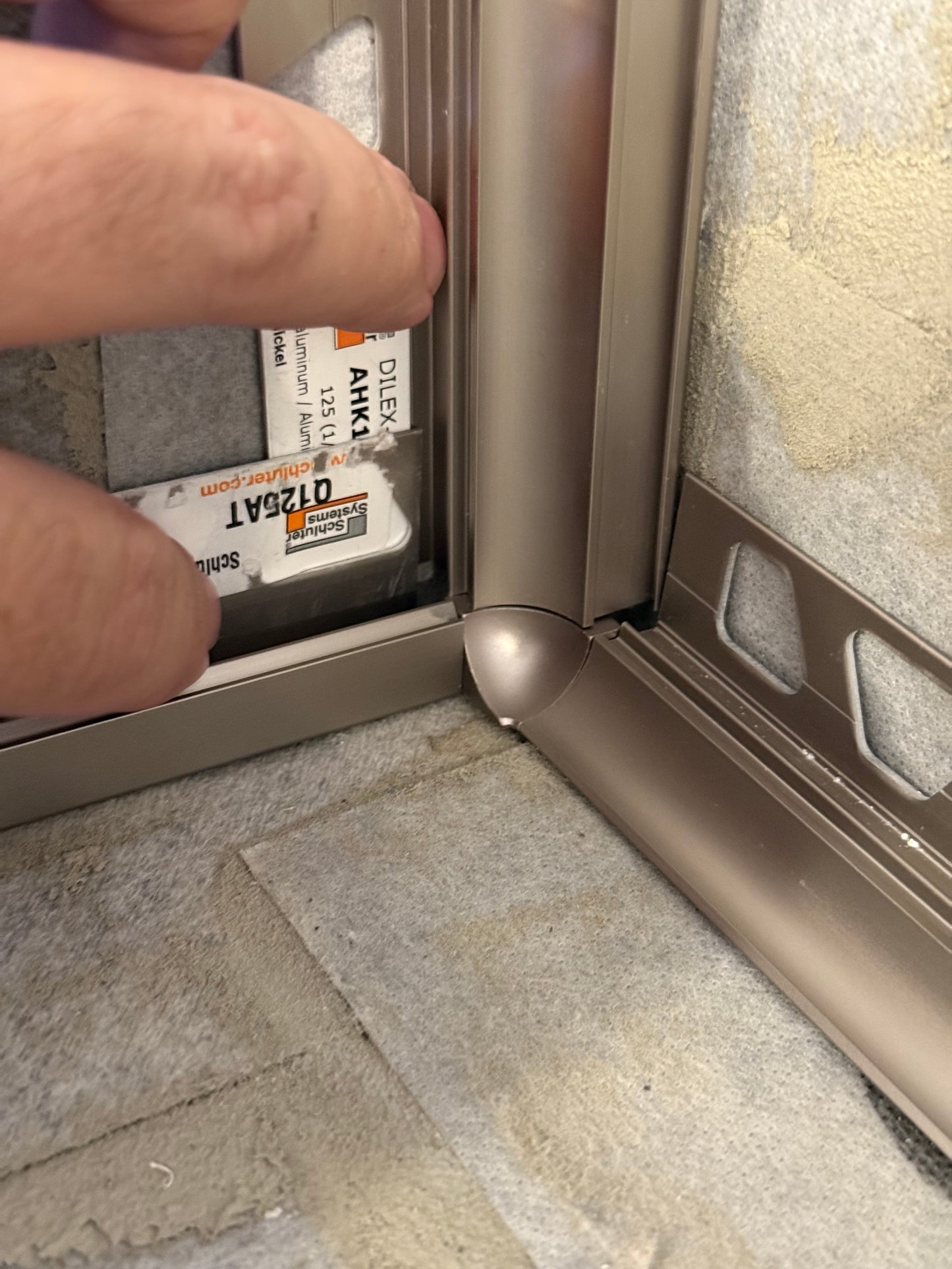 Nickel Trim Inside Corner