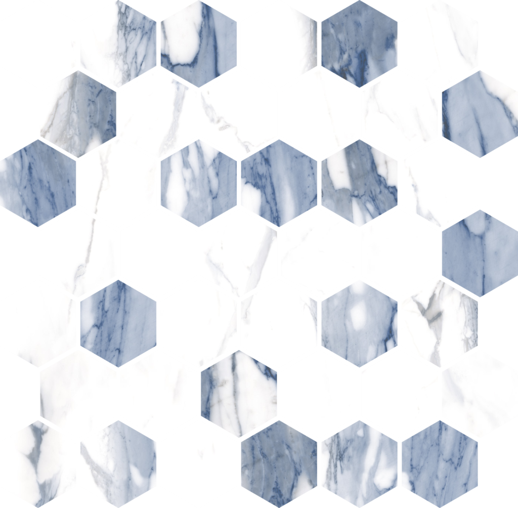 Ocean Hexagon 2x2 Matte
