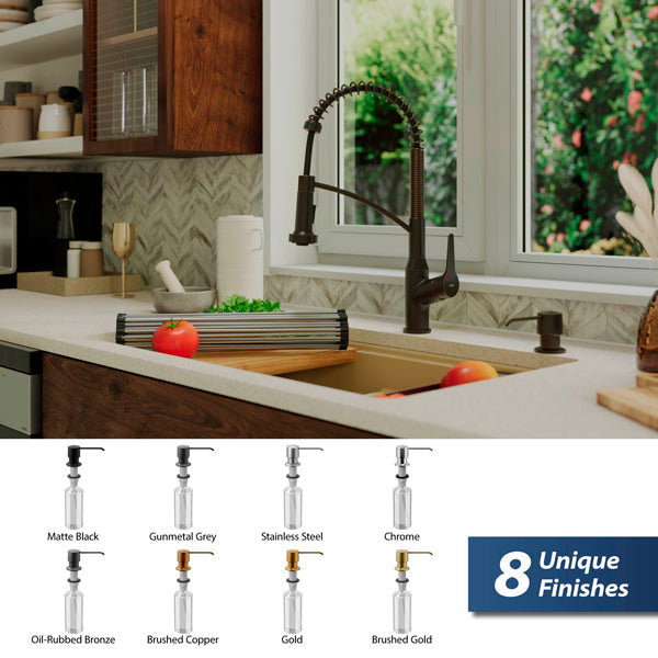 Oil-Rubbed Bronze Soap Dispenser 11-1/2"