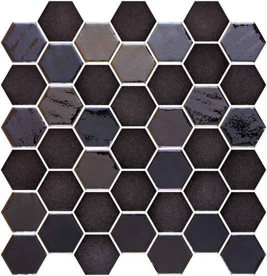 Opalo Black Hexagon 2x2