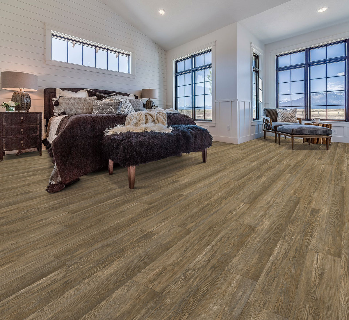 Rustic Pine room scene