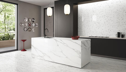 Smooth Operator Statuario 48x110 Porcelain Slab