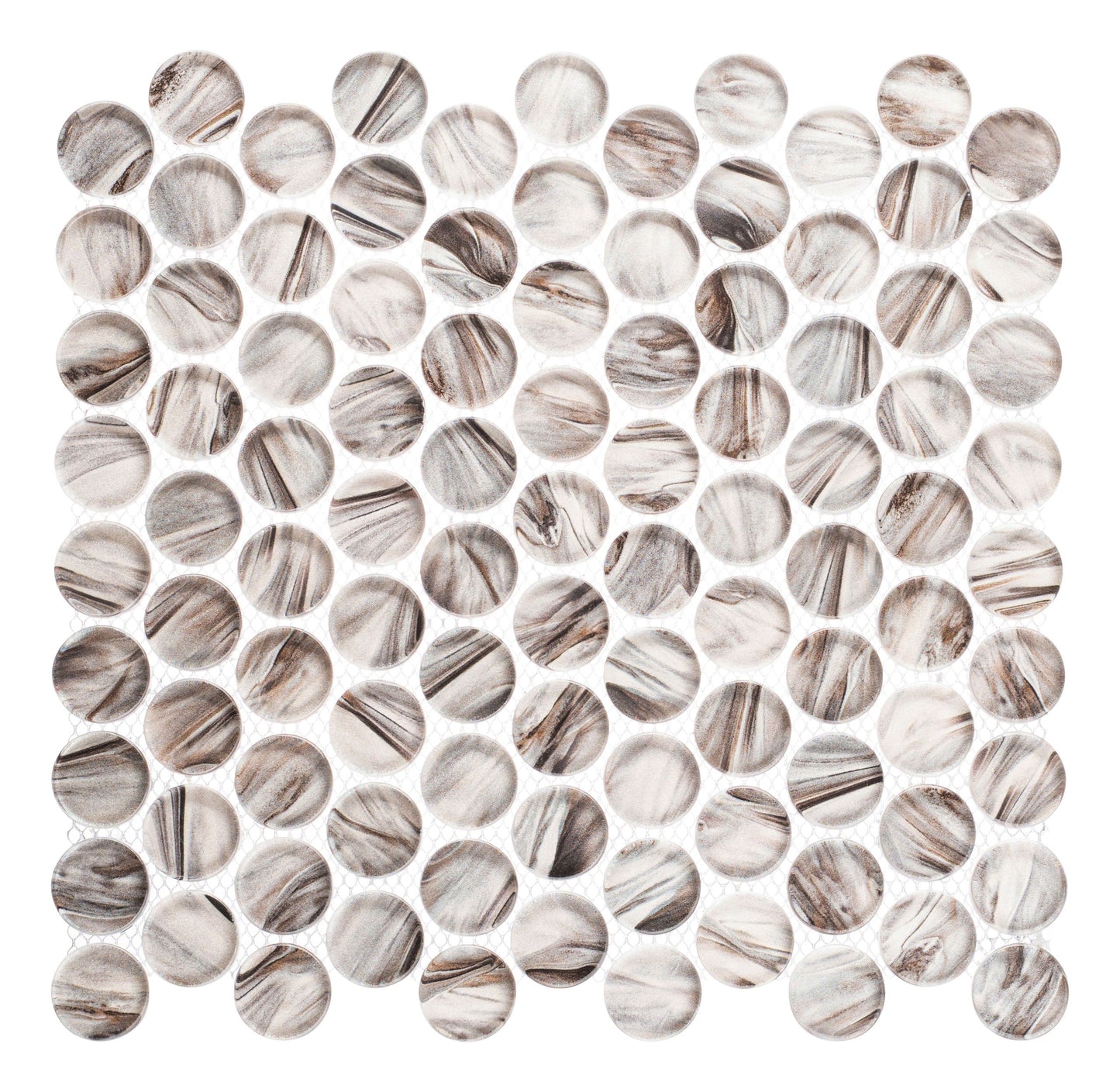 Spheres Raphaello 12x12 Penny Round Mosaic