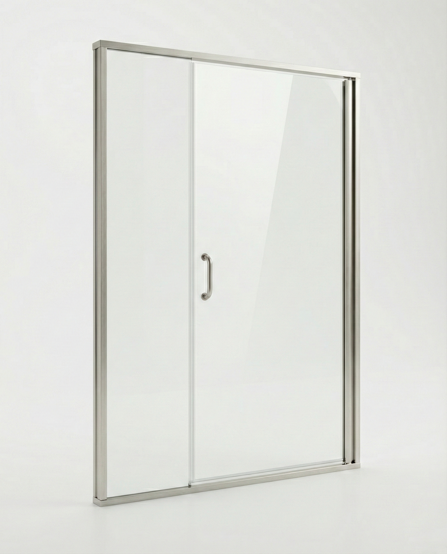 Satin Nickel Door & Panel 48" x 68-5/8" AquaglideXP