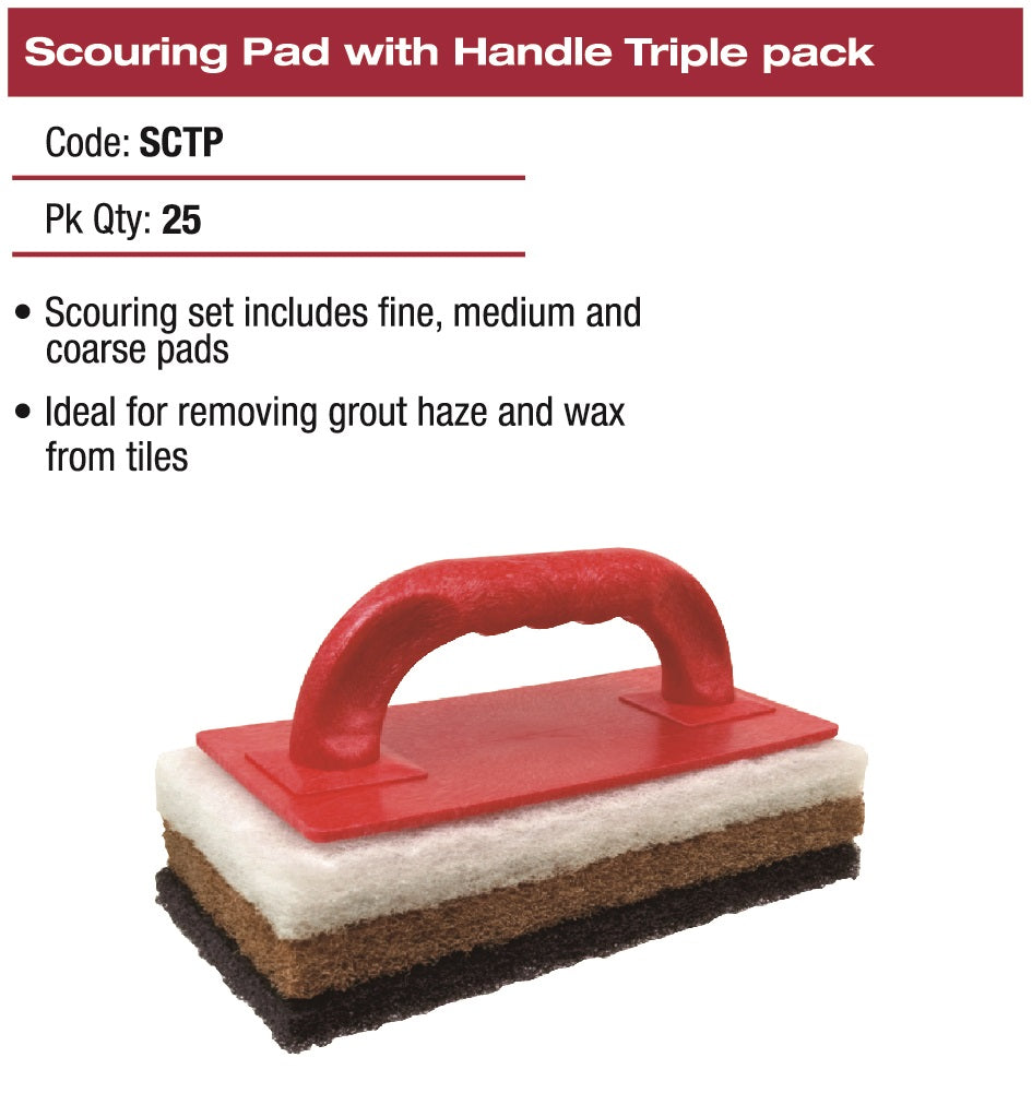 Scouring Pad with Handle