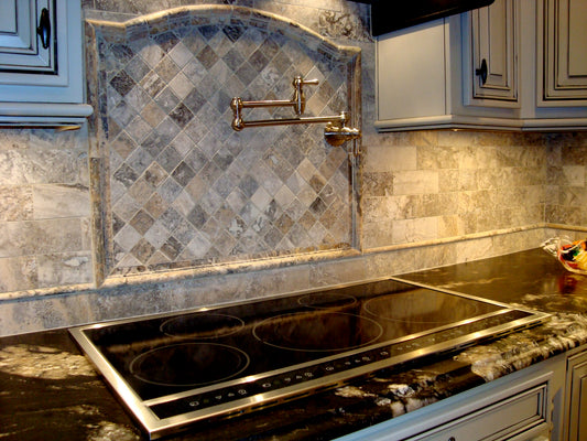 Silver Travertine Trim 2x12