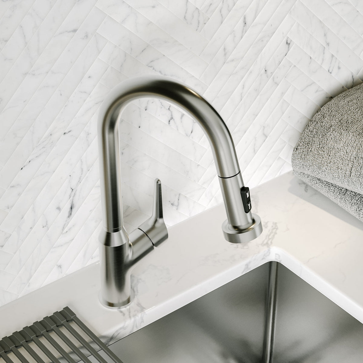 Spot-Free Stainless Steel Scottsdale Faucet 16-1/8"