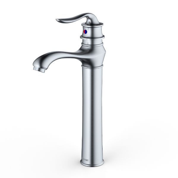 Stainless Steel Dartford Single Hole Faucet 13-5/8"