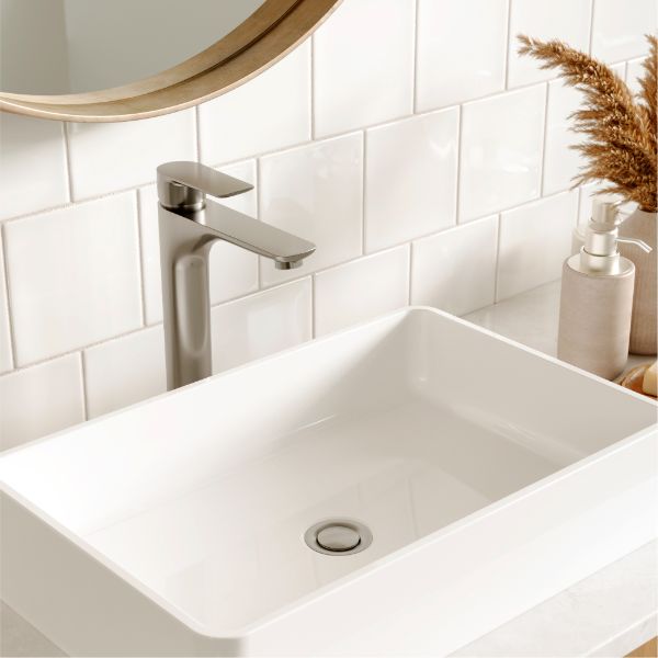 Stainless Steel Kayes Single Hole Faucet 11-7/8"