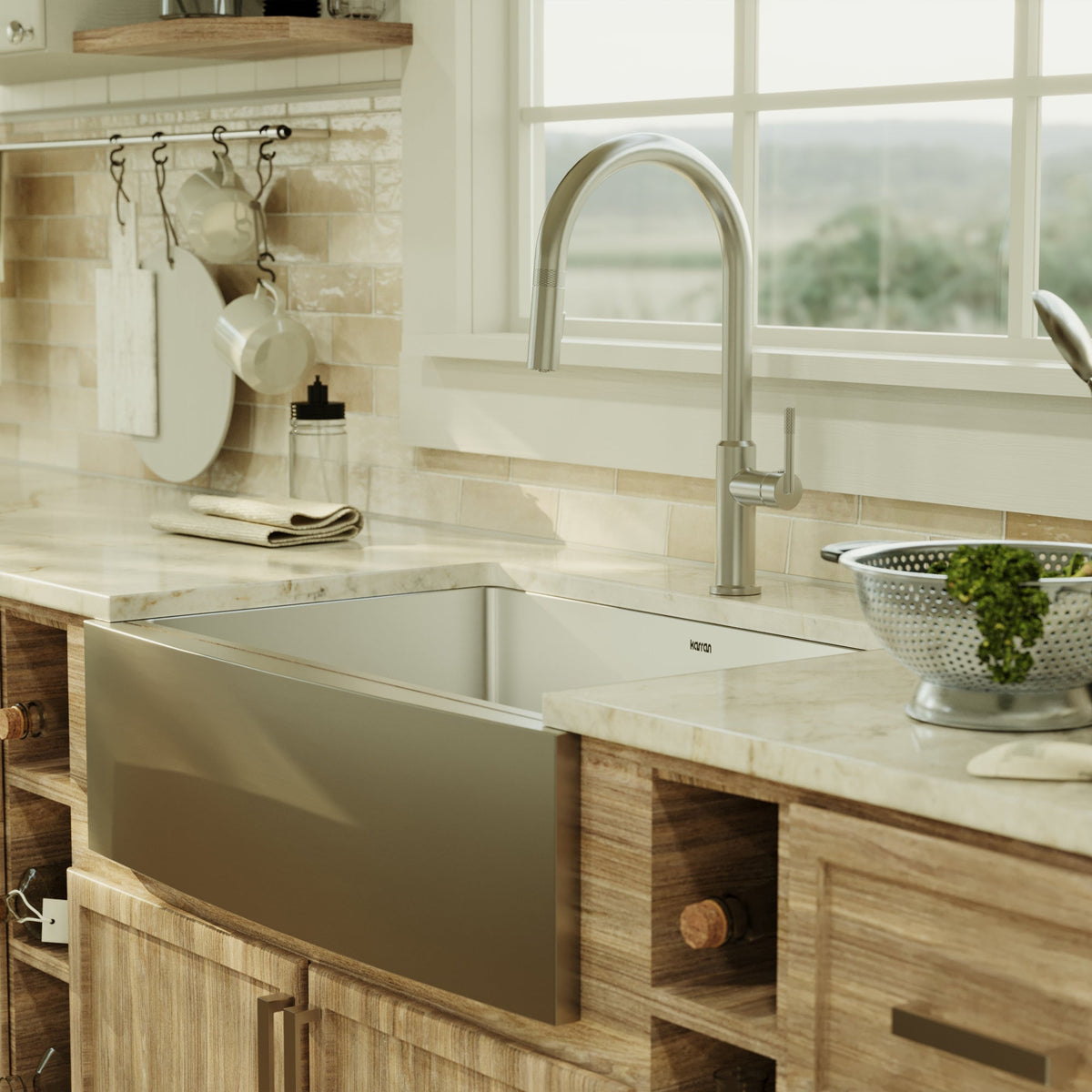 Stainless Steel Large Single Bowl Farmhouse Sink 30"