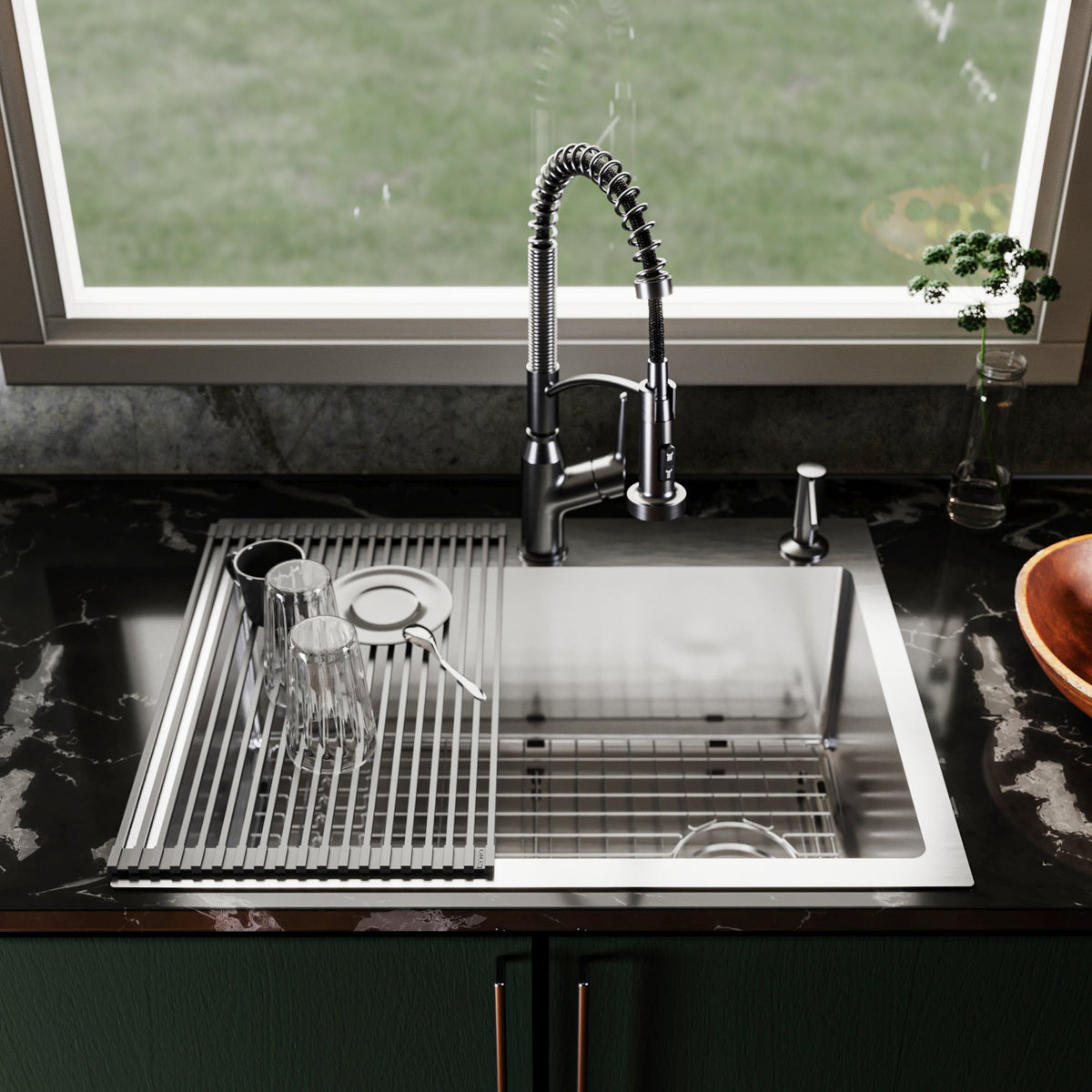 Stainless Steel Single Bowl Top Mount 16ga Sink 28"