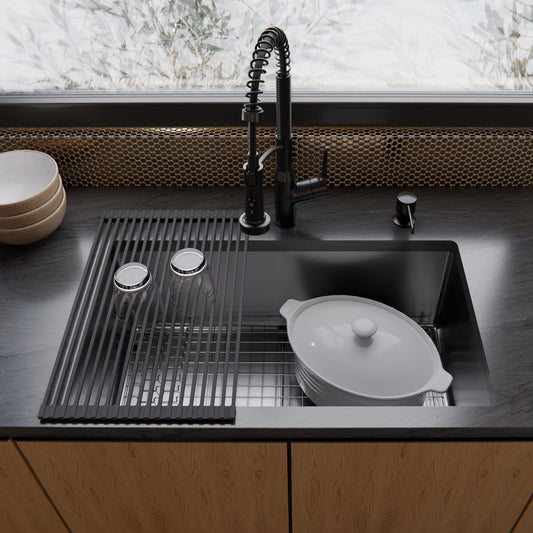Stainless Steel Single Bowl Undermount 16ga Sink 30"