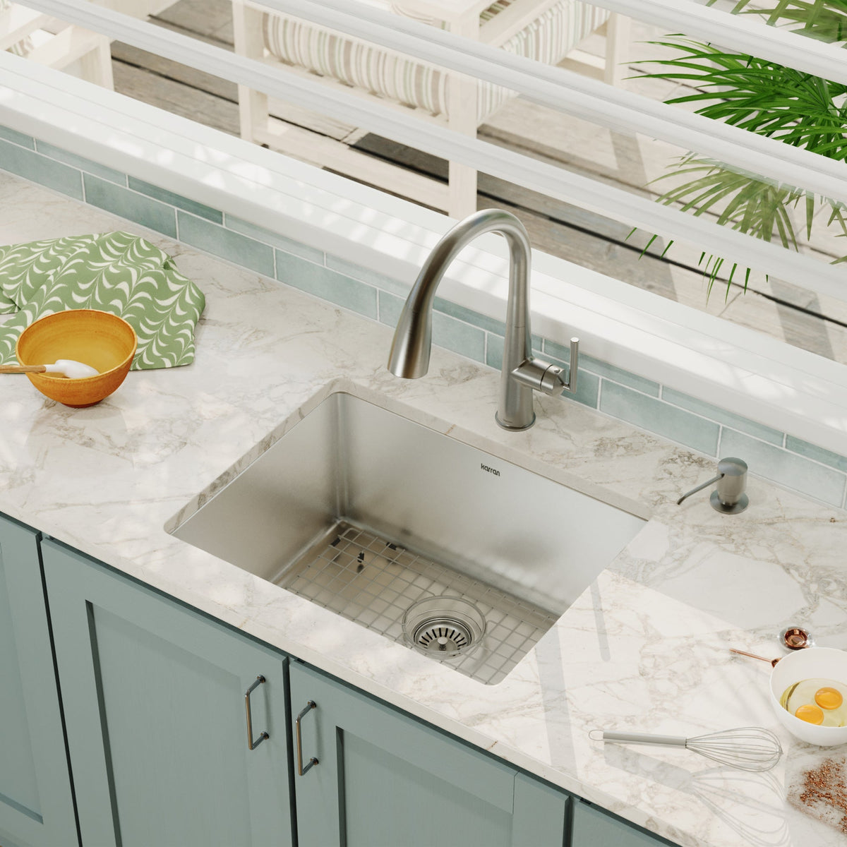Stainless Steel Single Bowl Undermount Sink 23"