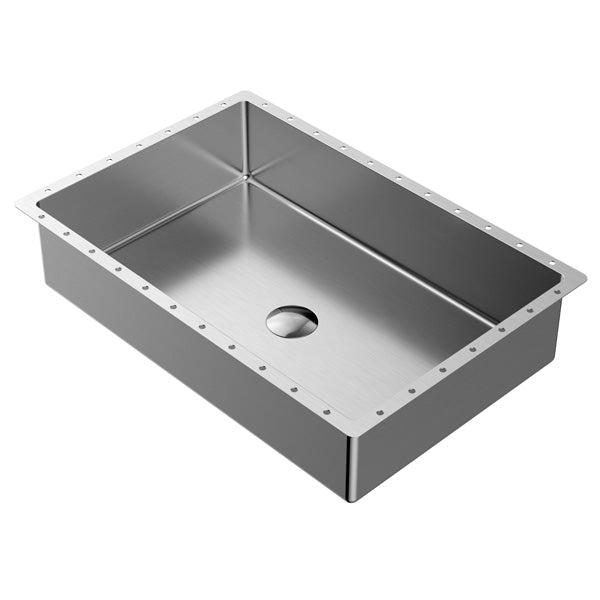 Stainless Steel Undermount Vanity Sink 21-5/8"