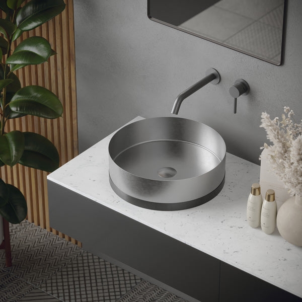 Stainless Steel Vessel Vanity Sink 15-3/4"