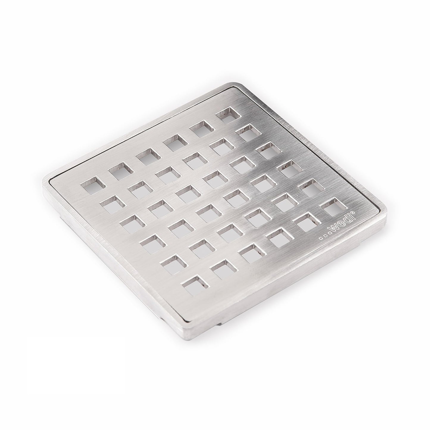 Stainless Wedi Drain Cover 4" Brushed