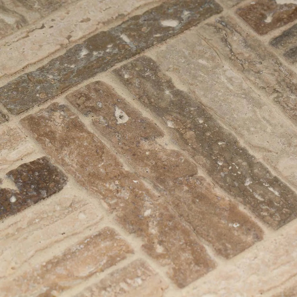 Taupe Parquet Mosaic 12x12