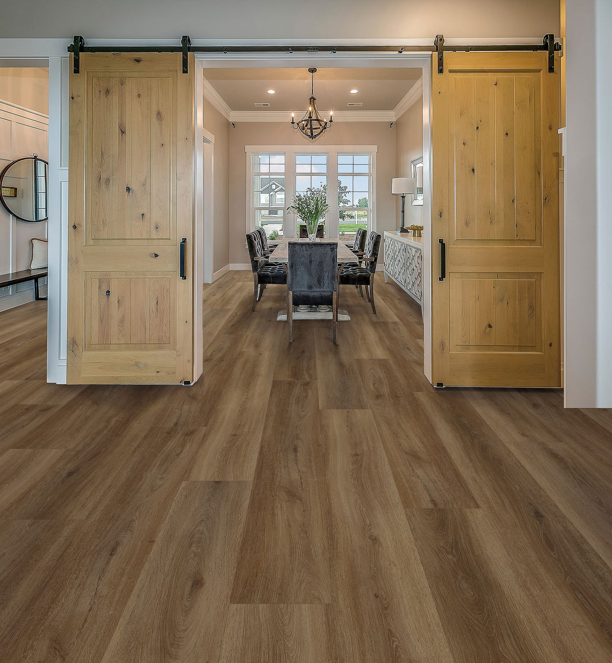 Tavern Oak 9x60 room scene