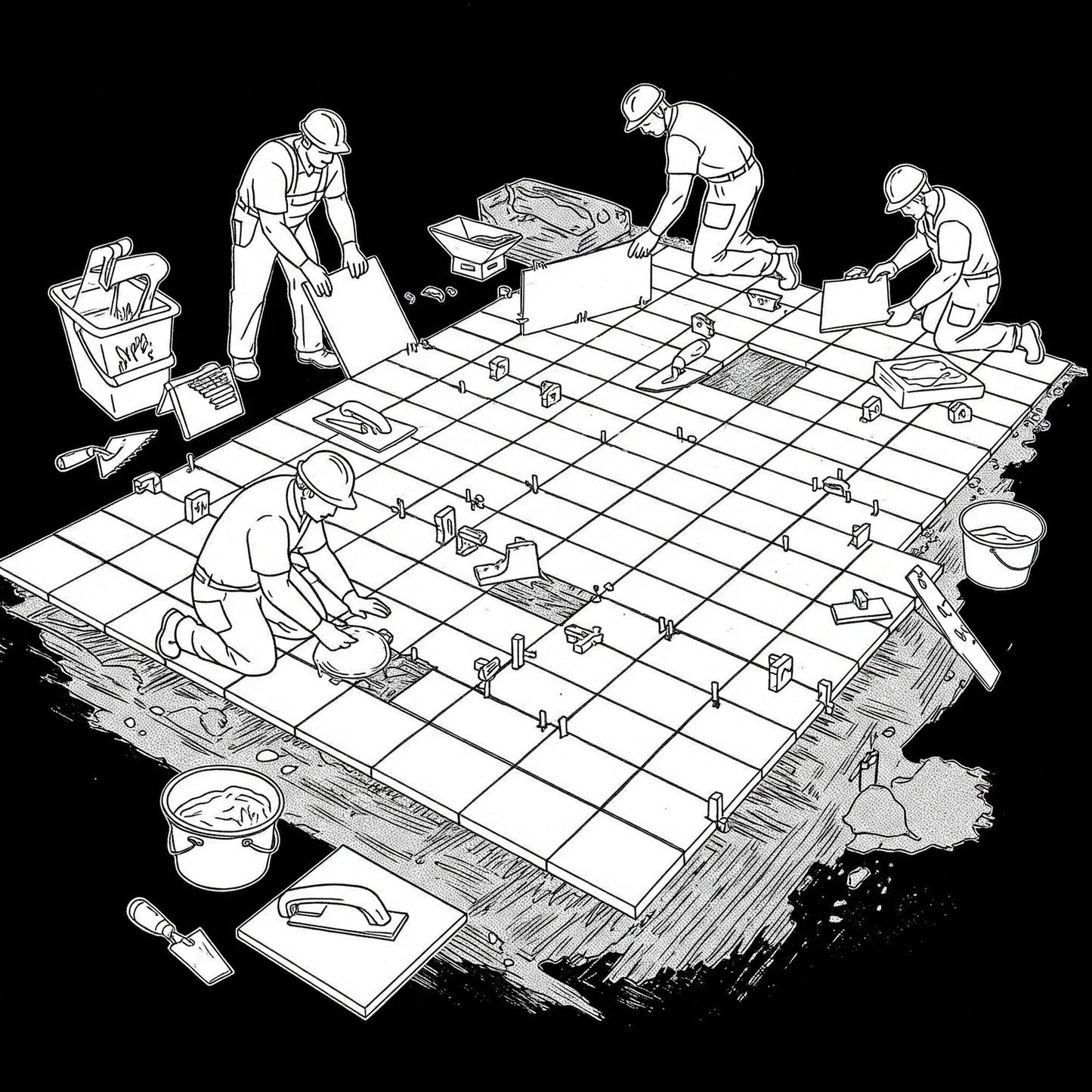 Installation Tile provided by Licensed Subcontractor