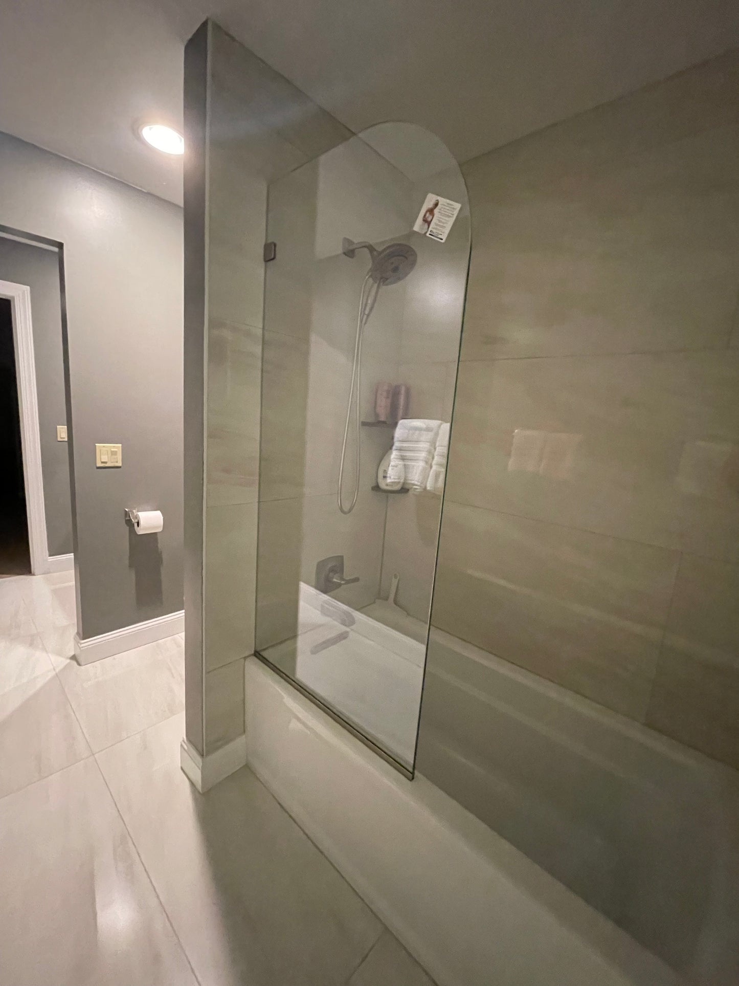 Shower Screen 30"x65" With 14" Radius