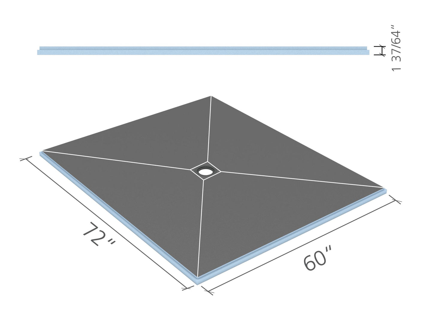 Wedi Pan 5x6