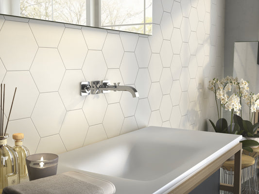 White Matte 7X8 Hexagon