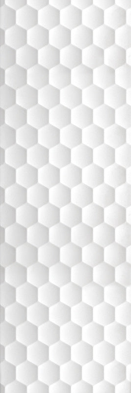 Hexagonal pattern in white on a white background