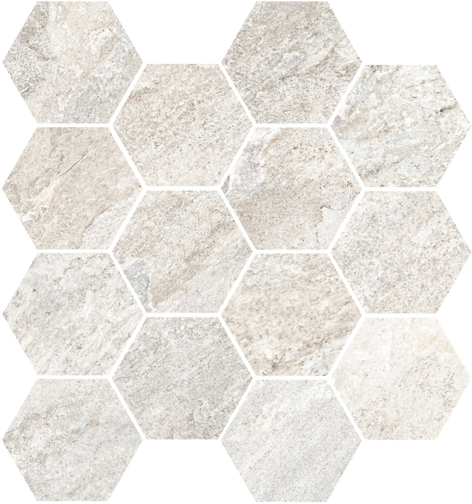 White Hexagon 3x3 Matte