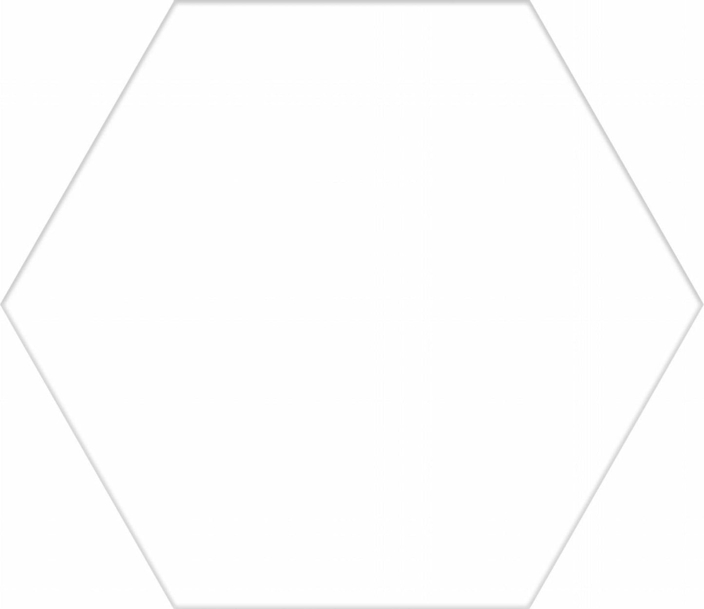 White Hexagon 8x10