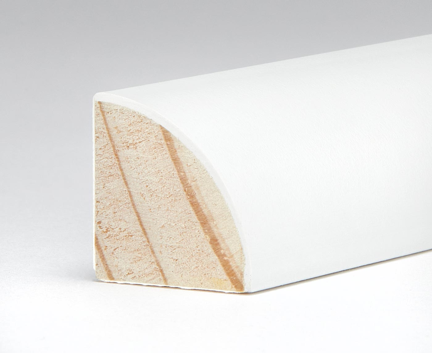 White Painted Quarter Round ¾" x 16' Semi Gloss