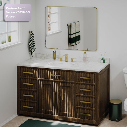 White Undermount Vanity Sink 18"
