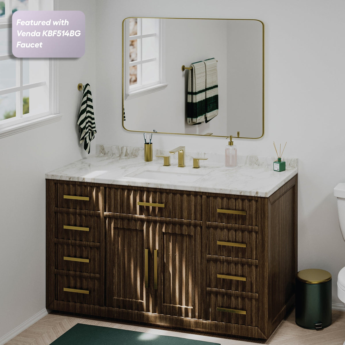 White Undermount Vanity Sink 21"