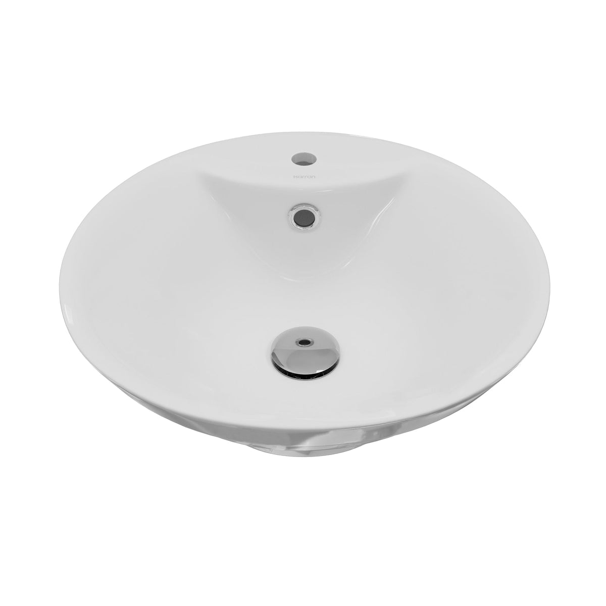 White Vessel Vanity Sink 18-5/8"