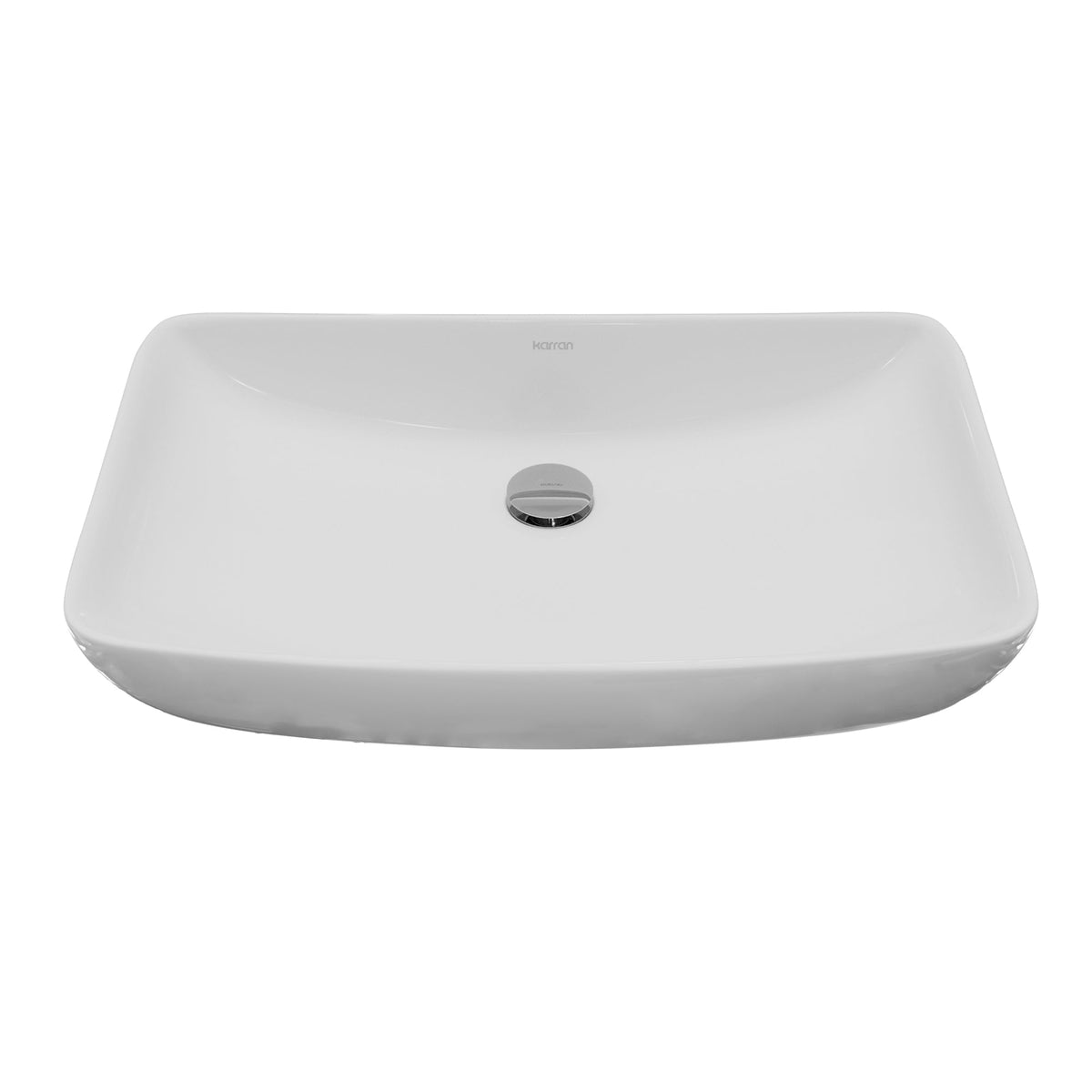 White Vessel Vanity Sink 24"