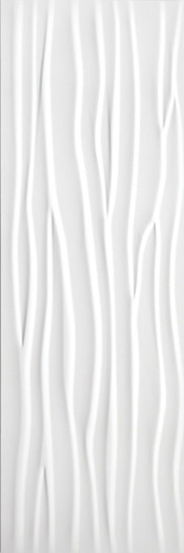 White textured vertical panel on a white background